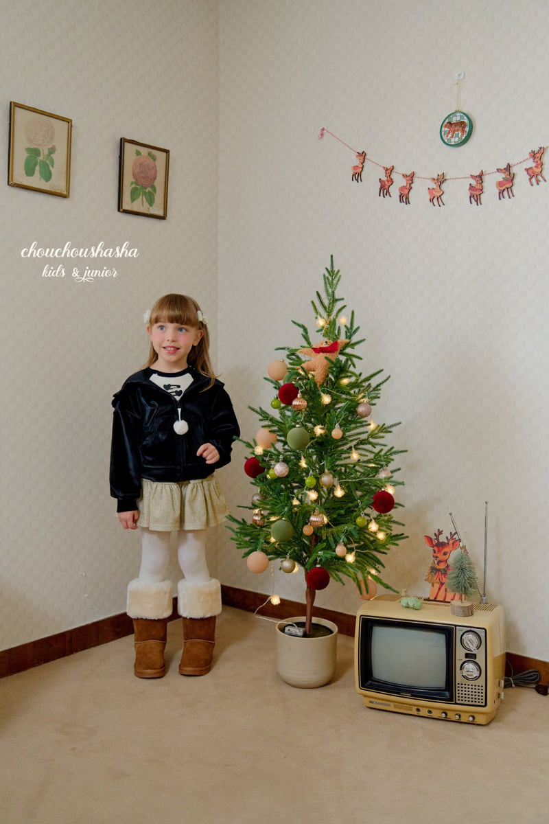 Chouchou Shasha - Korean Children Fashion - #Kfashion4kids - Merry Velvet Hood Jacket - 4
