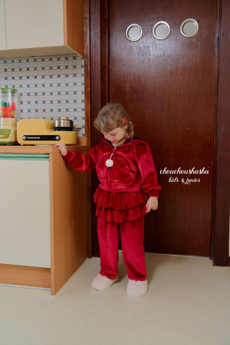 Chouchou Shasha - Korean Children Fashion - #littlefashionista - Merry Velvet Tiered Pants - 9