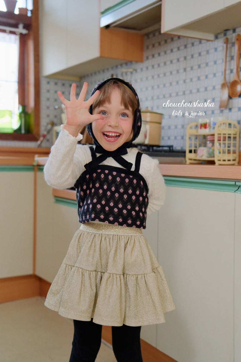 Chouchou Shasha - Korean Children Fashion - #magicofchildhood - Flower Fleece Lace Tee - 8