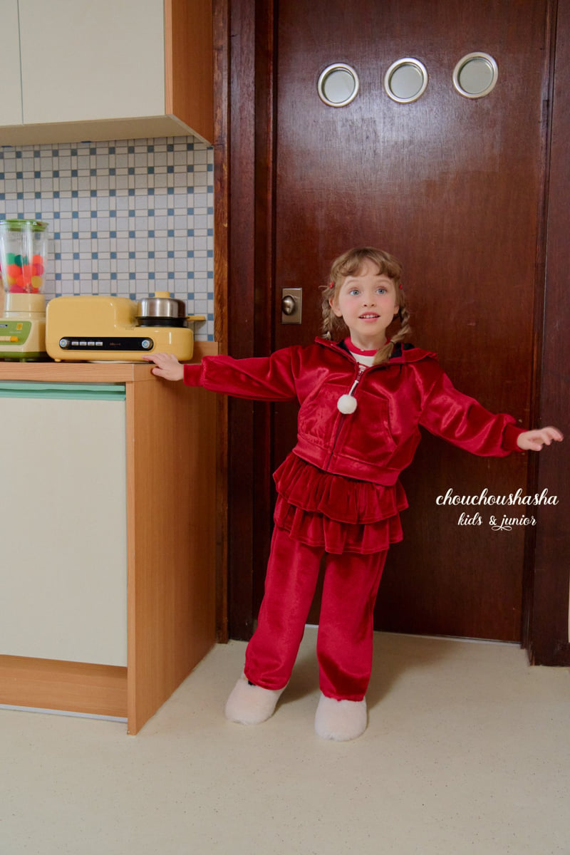 Chouchou Shasha - Korean Children Fashion - #magicofchildhood - Merry Velvet Tiered Pants - 10