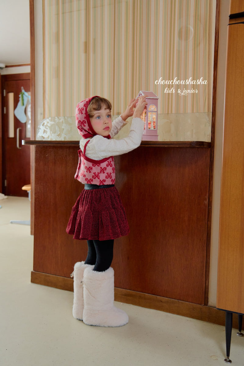 Chouchou Shasha - Korean Children Fashion - #prettylittlegirls - Flower Fleece Lace Tee - 10