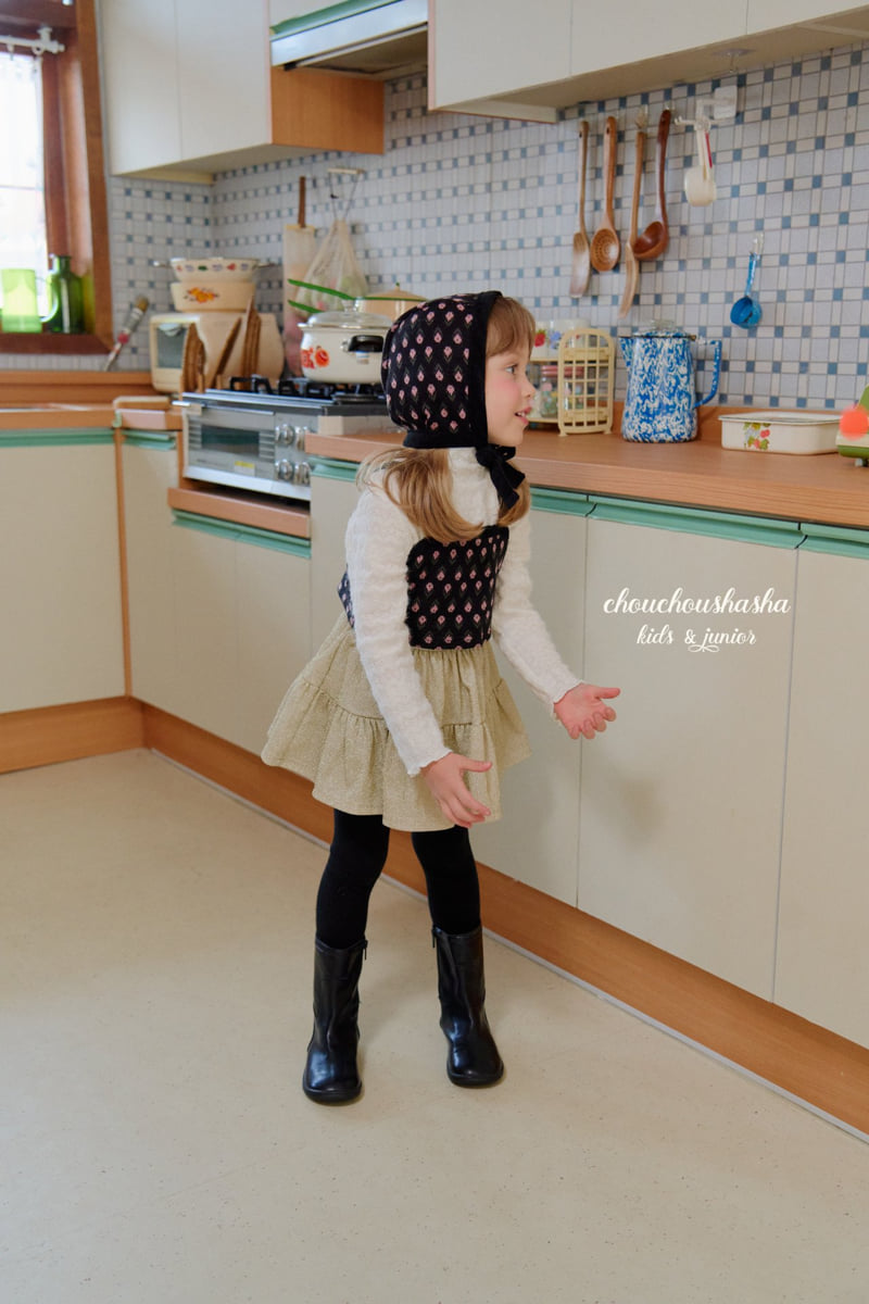Chouchou Shasha - Korean Children Fashion - #prettylittlegirls - Shirring Pearl Skirt - 8