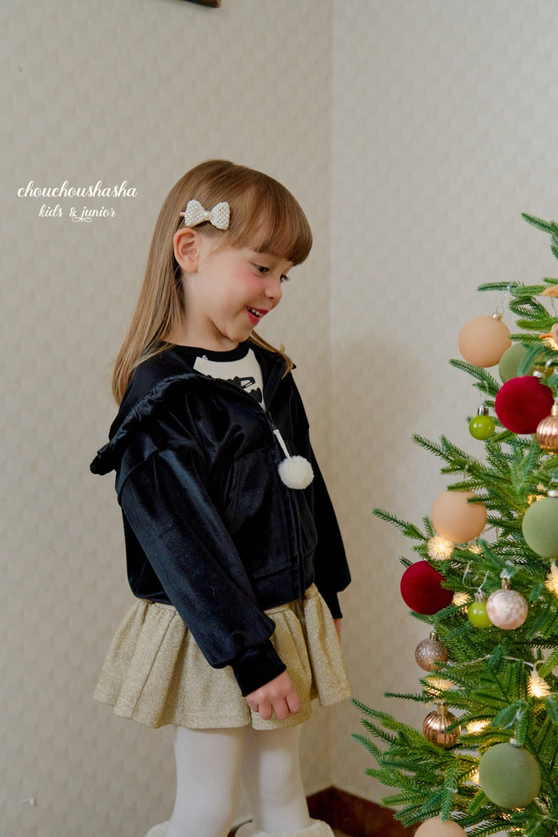 Chouchou Shasha - Korean Children Fashion - #prettylittlegirls - Merry Velvet Hood Jacket - 7