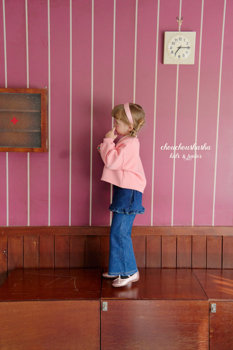 Chouchou Shasha - Korean Children Fashion - #stylishchildhood - Heart Lace Sweatshirt - 7
