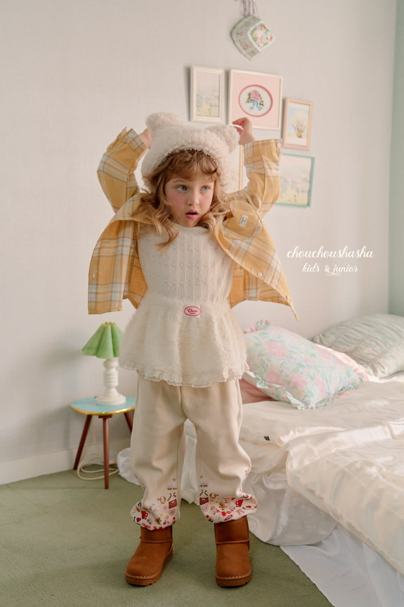 Chouchou Shasha - Korean Children Fashion - #stylishchildhood - Heart Check Shirt - 6