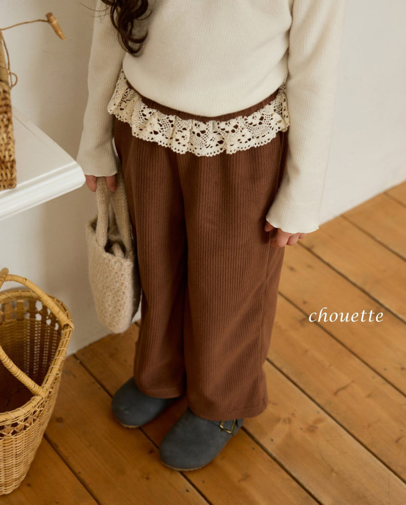 Chouette - Korean Children Fashion - #Kfashion4kids - Lace Cozy Pants - 10