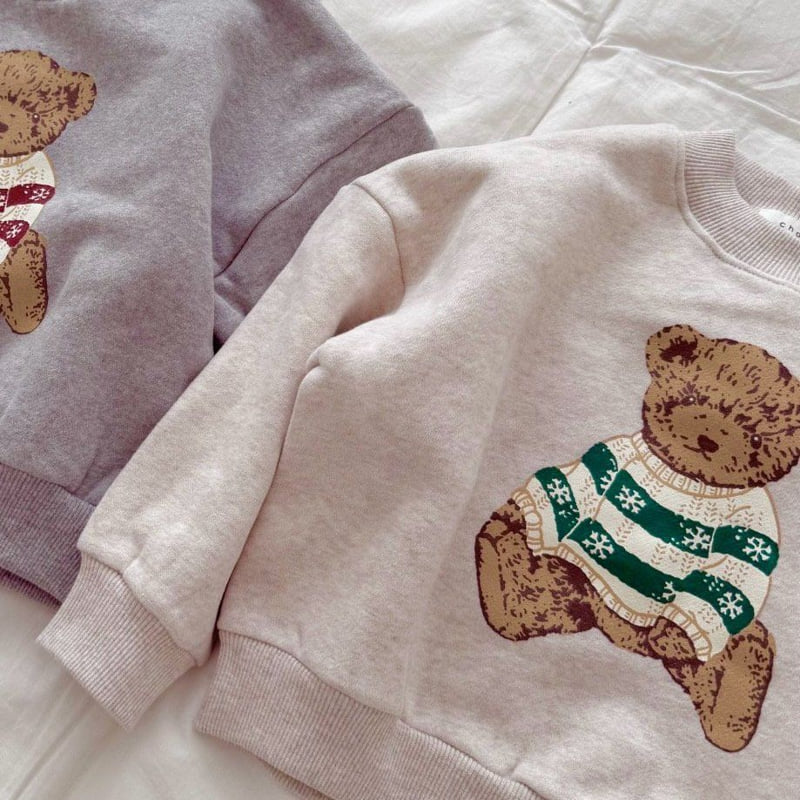 Chouette - Korean Children Fashion - #Kfashion4kids - Sweater Bear Sweatshirt - 3