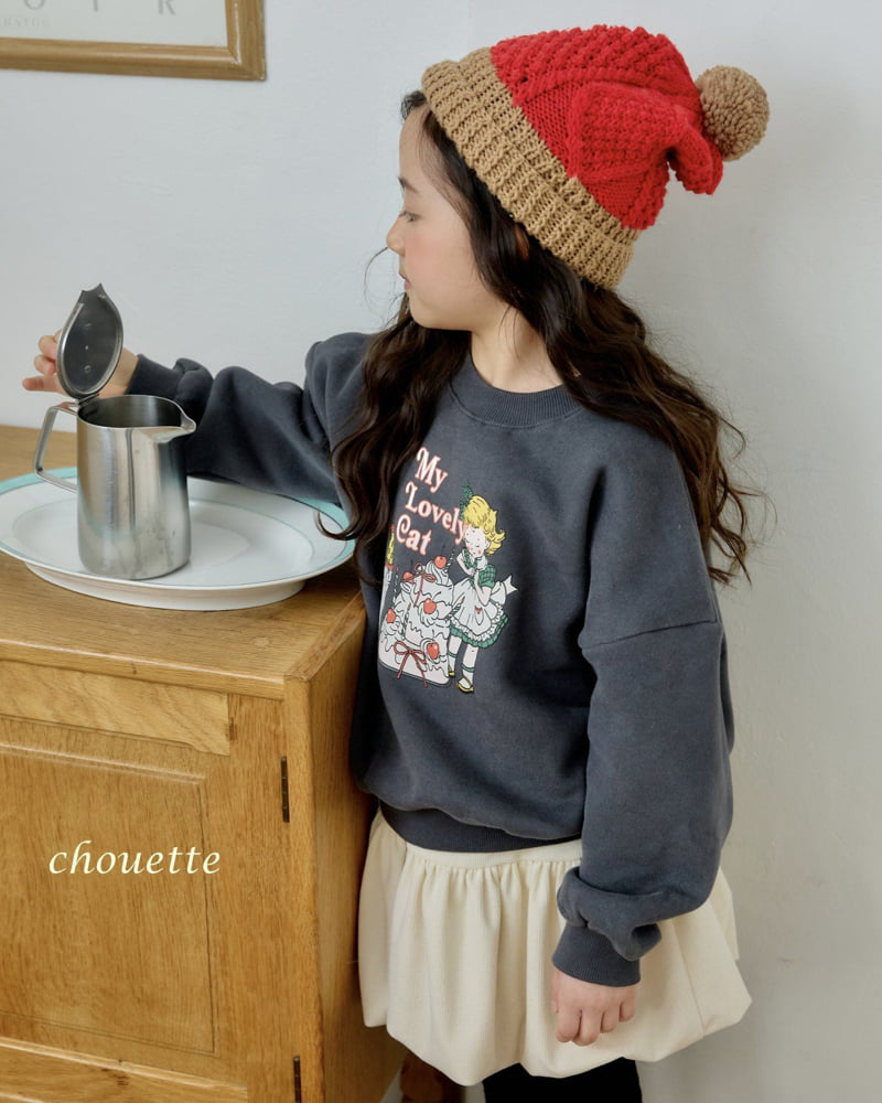Chouette - Korean Children Fashion - #childofig - Kitten Sweatshirt - 8