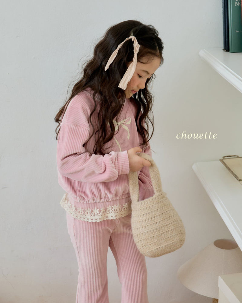 Chouette - Korean Children Fashion - #childofig - Velour Frill Set - 7