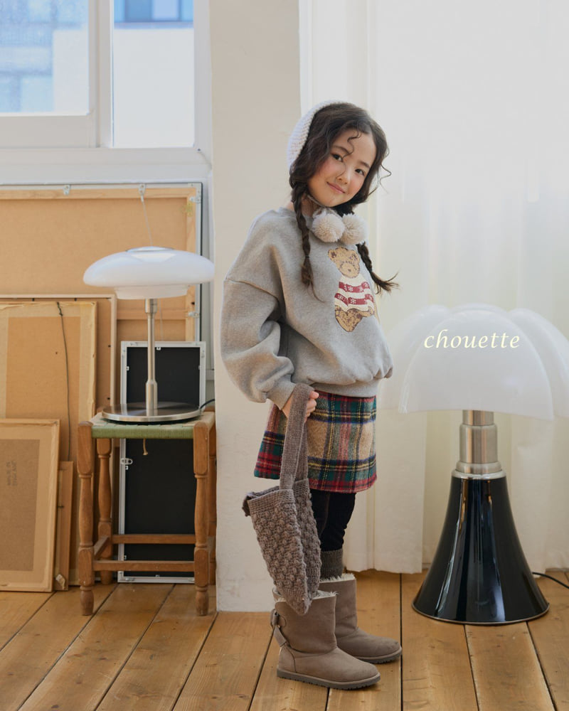 Chouette - Korean Children Fashion - #childrensboutique - Tartan Wool Culotte Pants - 7