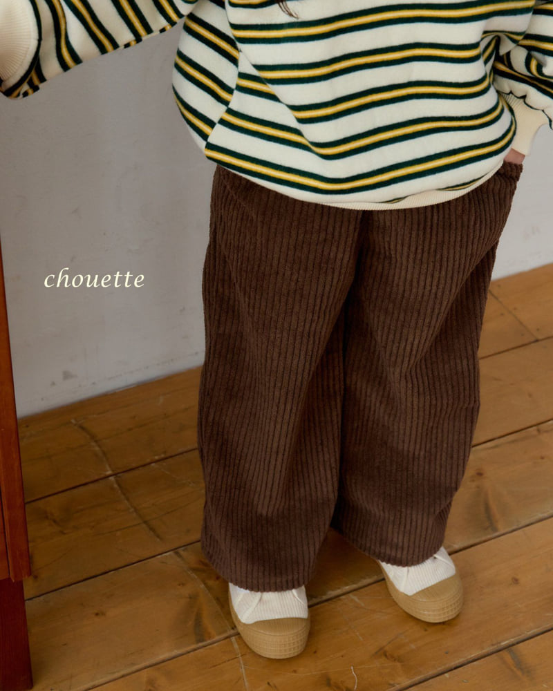 Chouette - Korean Children Fashion - #designkidswear - Corduroy Fleece Pants - 5