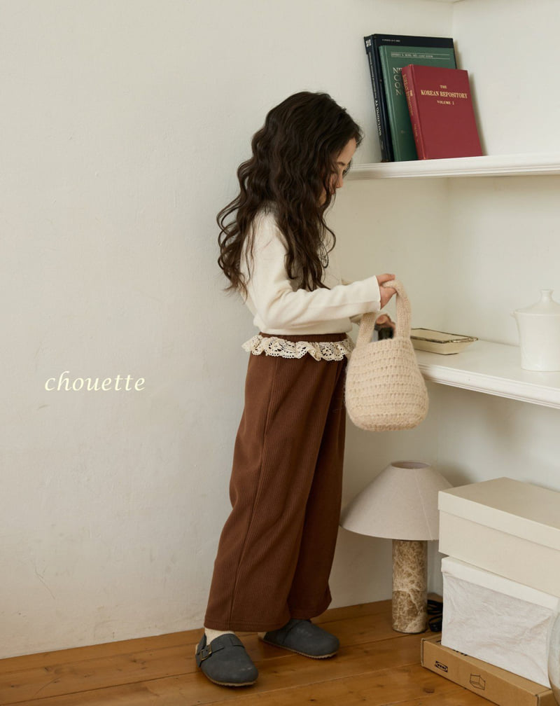 Chouette - Korean Children Fashion - #childrensboutique - Lace Cozy Pants - 4