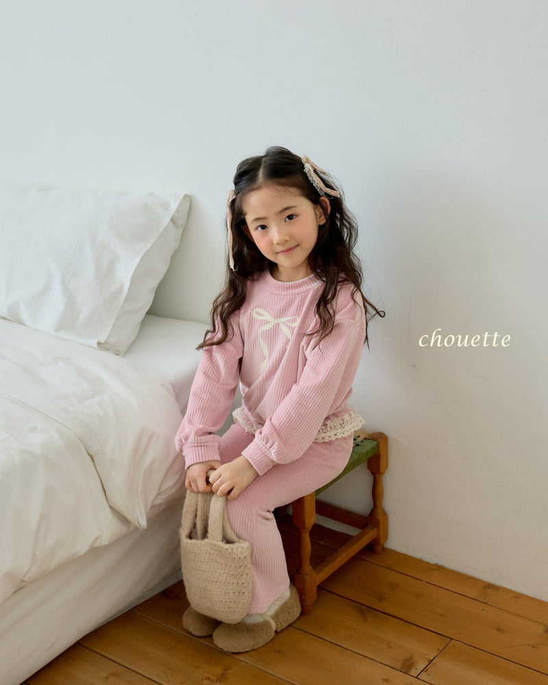Chouette - Korean Children Fashion - #designkidswear - Velour Frill Set - 9