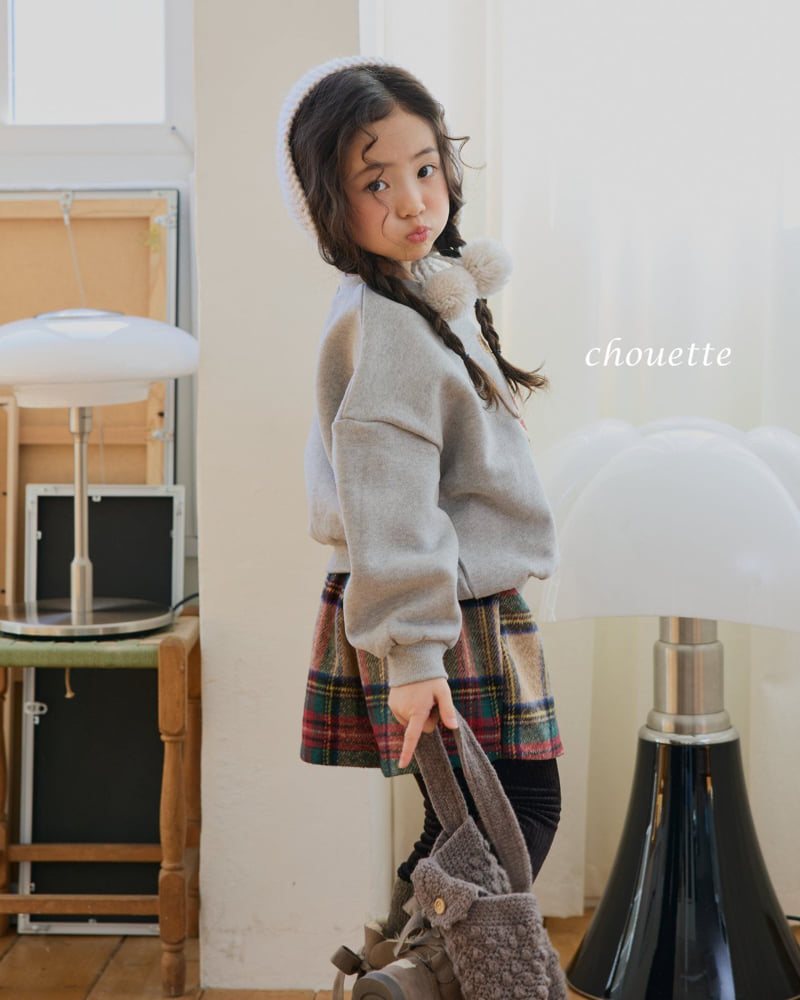 Chouette - Korean Children Fashion - #designkidswear - Tartan Wool Culotte Pants - 8