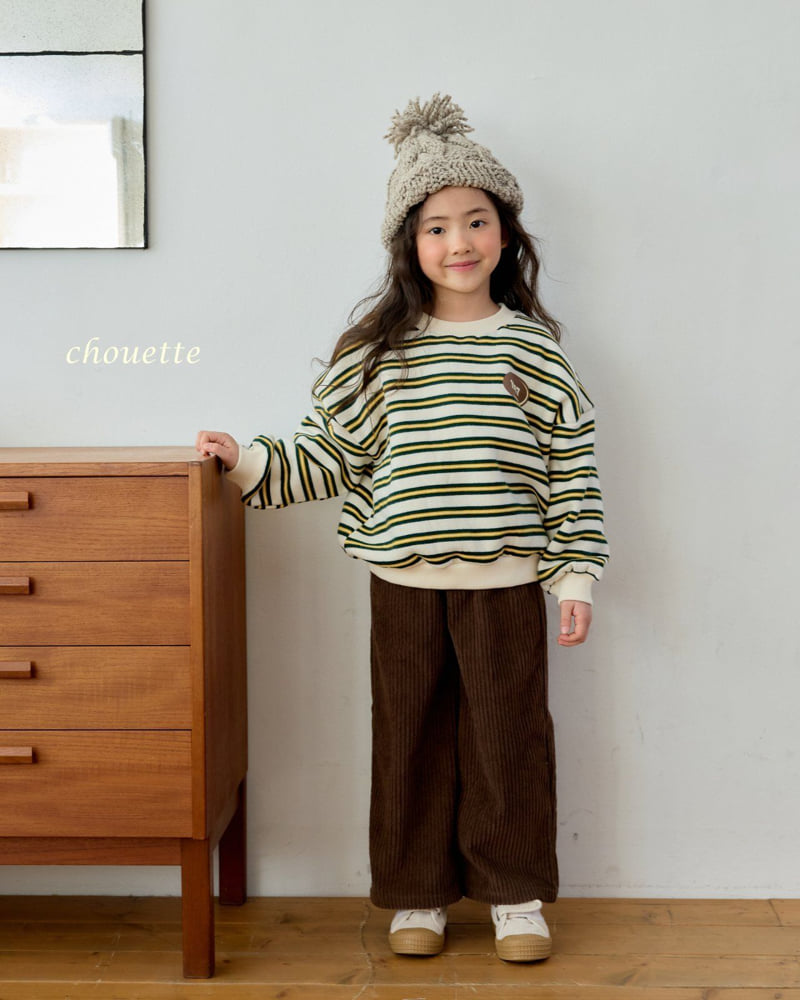 Chouette - Korean Children Fashion - #discoveringself - Corduroy Fleece Pants - 6