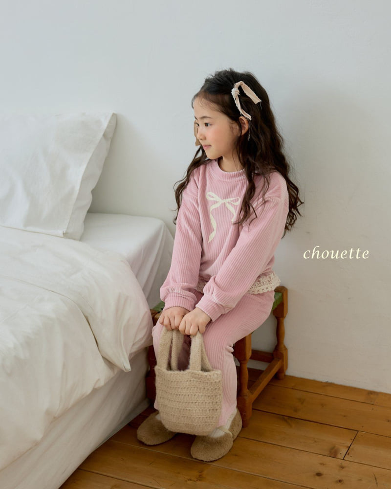 Chouette - Korean Children Fashion - #discoveringself - Velour Frill Set - 10
