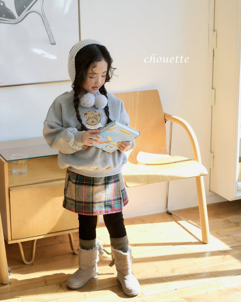 Chouette - Korean Children Fashion - #fashionkids - Tartan Wool Culotte Pants - 10