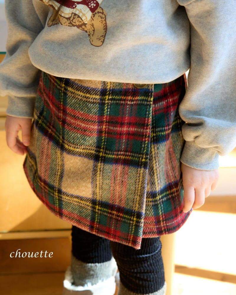 Chouette - Korean Children Fashion - #kidsshorts - Tartan Wool Culotte Pants - 11