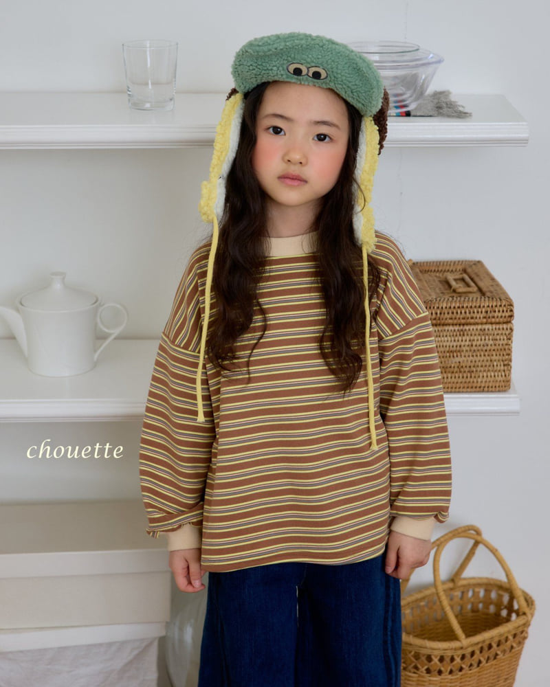 Chouette - Korean Children Fashion - #kidsshorts - Milk Box Stripe Tee - 7