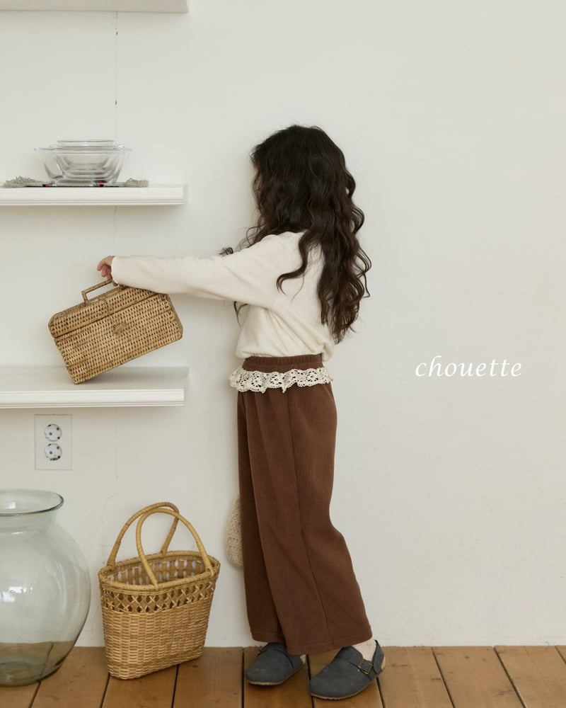Chouette - Korean Children Fashion - #kidsstore - Lace Cozy Pants - 8