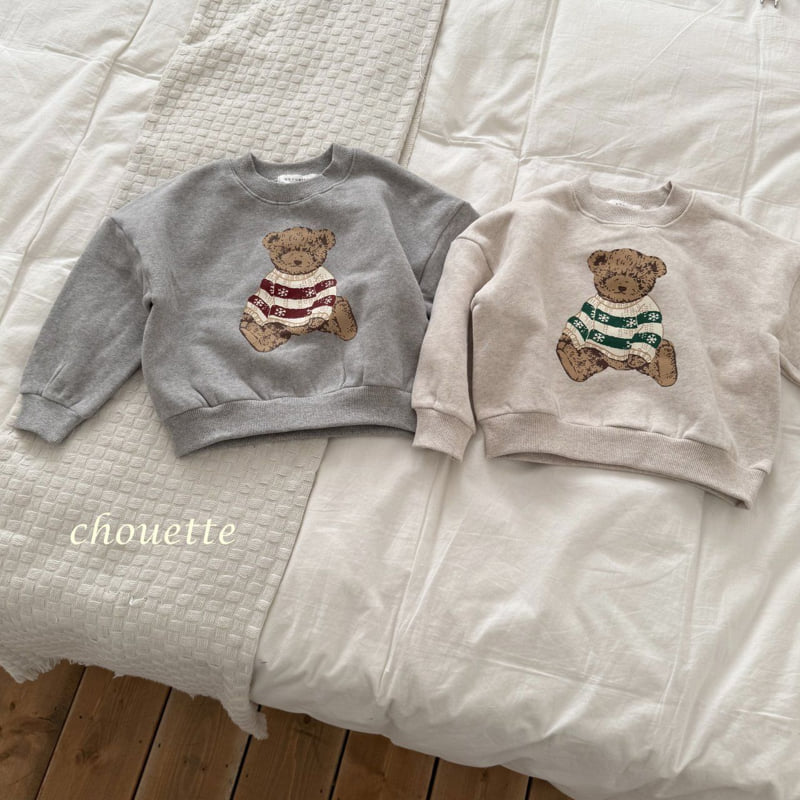 Chouette - Korean Children Fashion - #kidsstore - Sweater Bear Sweatshirt