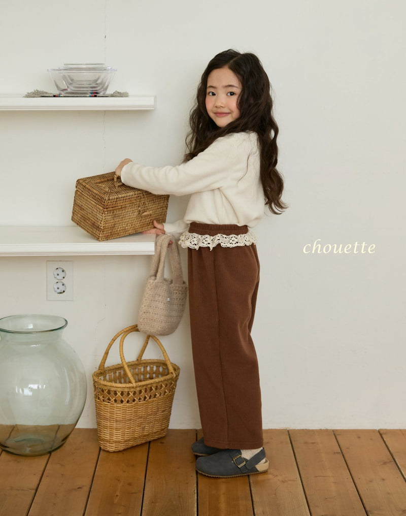 Chouette - Korean Children Fashion - #kidzfashiontrend - Lace Cozy Pants - 9