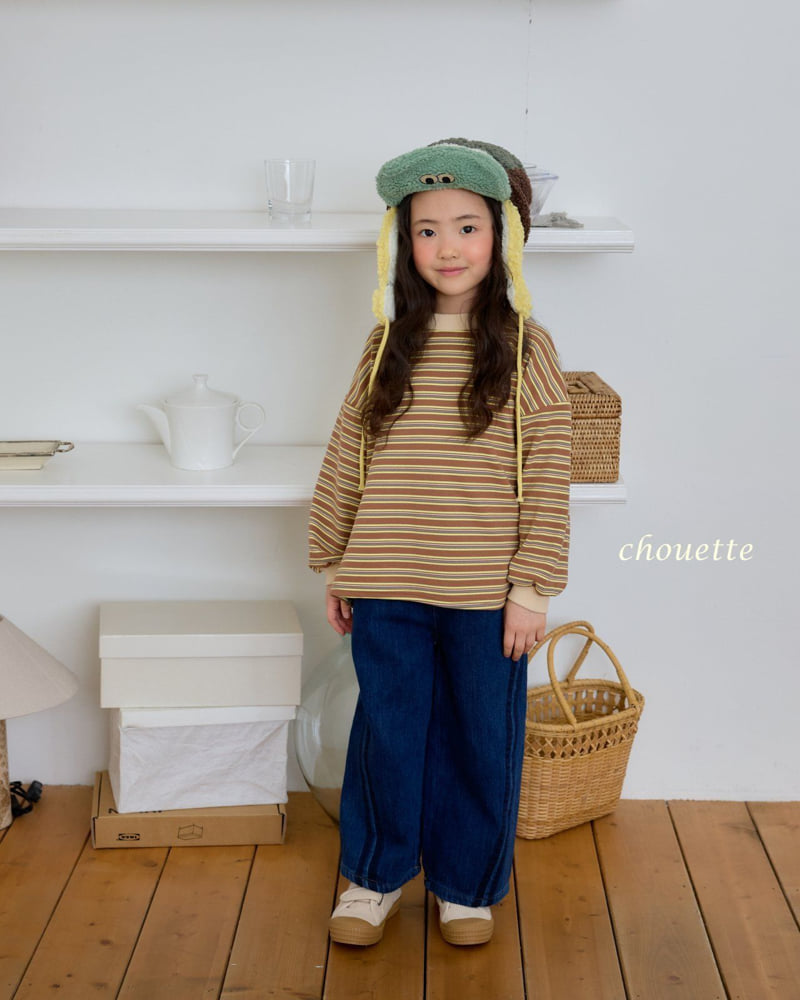 Chouette - Korean Children Fashion - #magicofchildhood - Curve Tape Double Denim Pants - 11