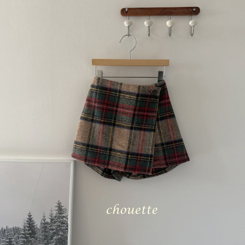 Chouette - Korean Children Fashion - #minifashionista - Tartan Wool Culotte Pants