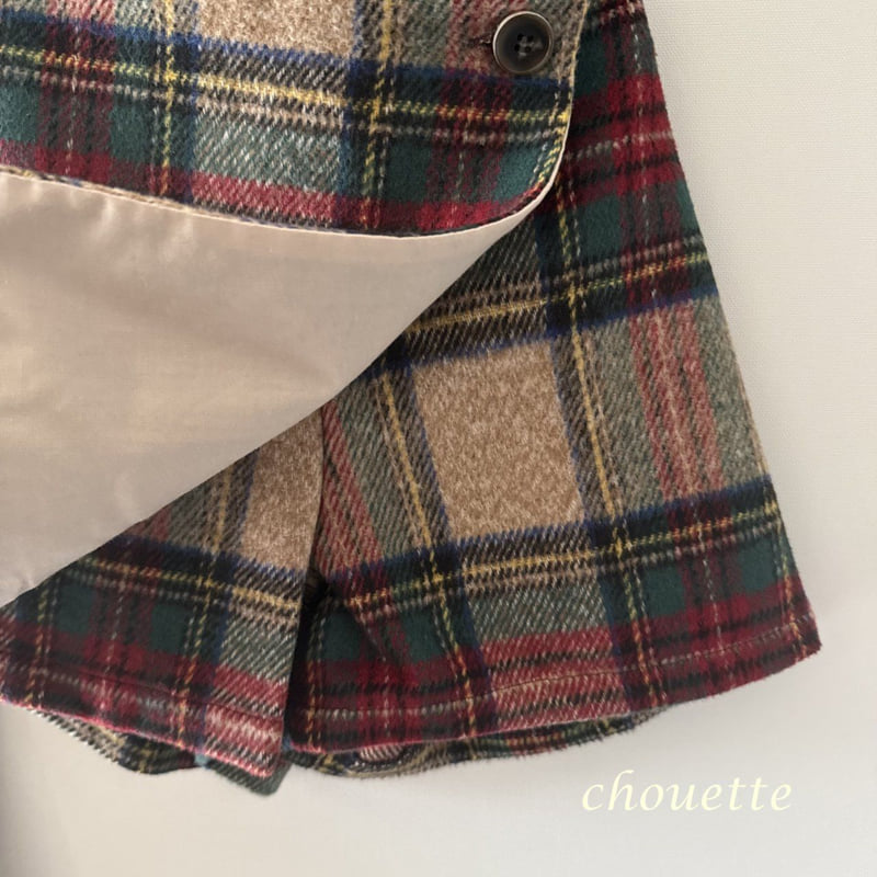 Chouette - Korean Children Fashion - #todddlerfashion - Tartan Wool Culotte Pants - 3
