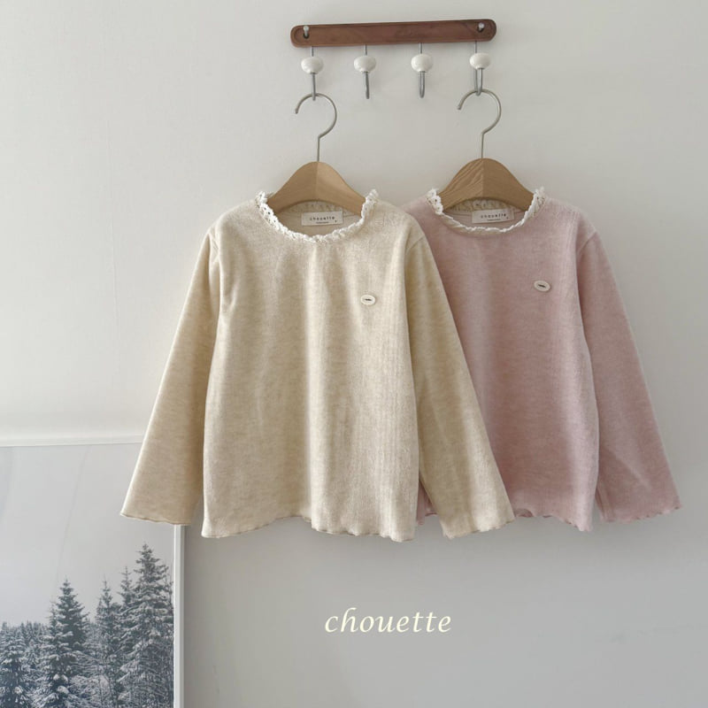 Chouette - Korean Children Fashion - #todddlerfashion - Lace Latte Tee