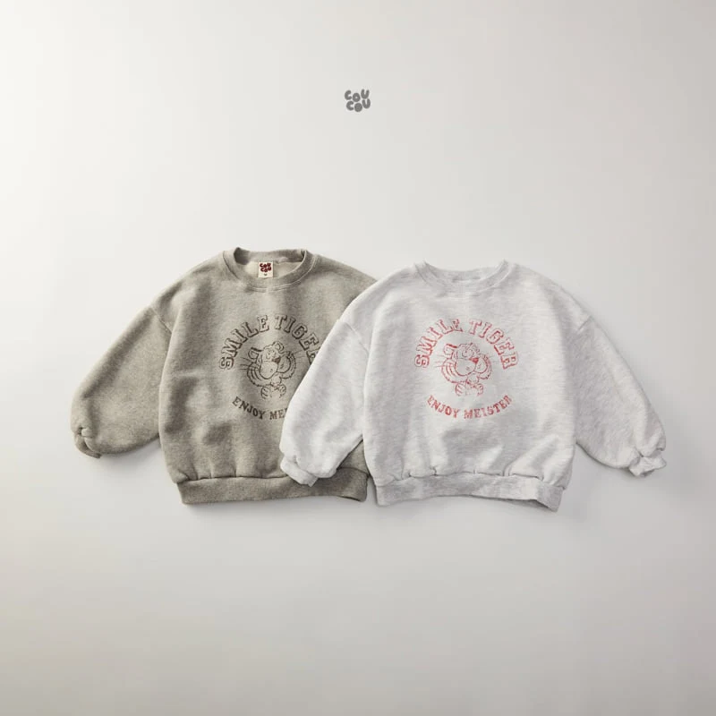 Cou Cou - Korean Children Fashion - #Kfashion4kids - Tiger Sweatshirt - 12