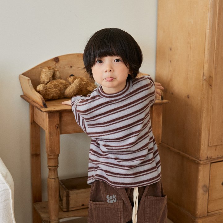 Cou Cou - Korean Children Fashion - #Kfashion4kids - Stripe Knit Tee - 11