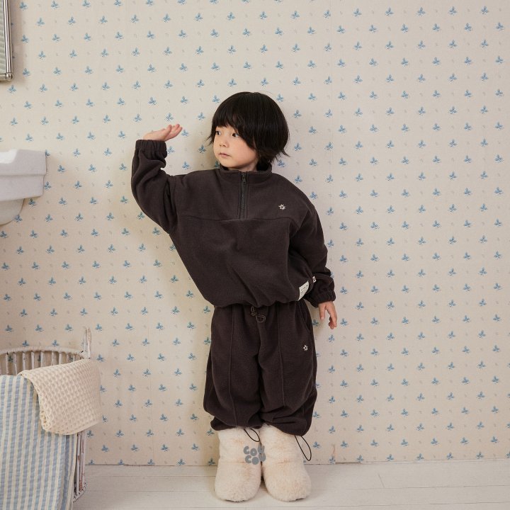 Cou Cou - Korean Children Fashion - #Kfashion4kids - Fleece Half Zip Anorak - 5
