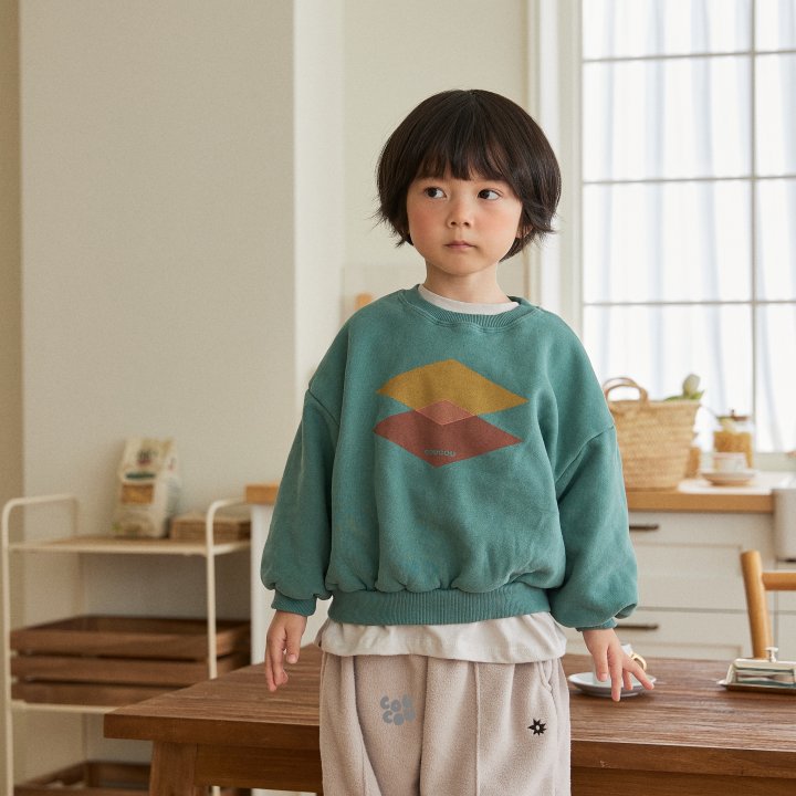 Cou Cou - Korean Children Fashion - #childofig - Shape Sweatshirt - 10