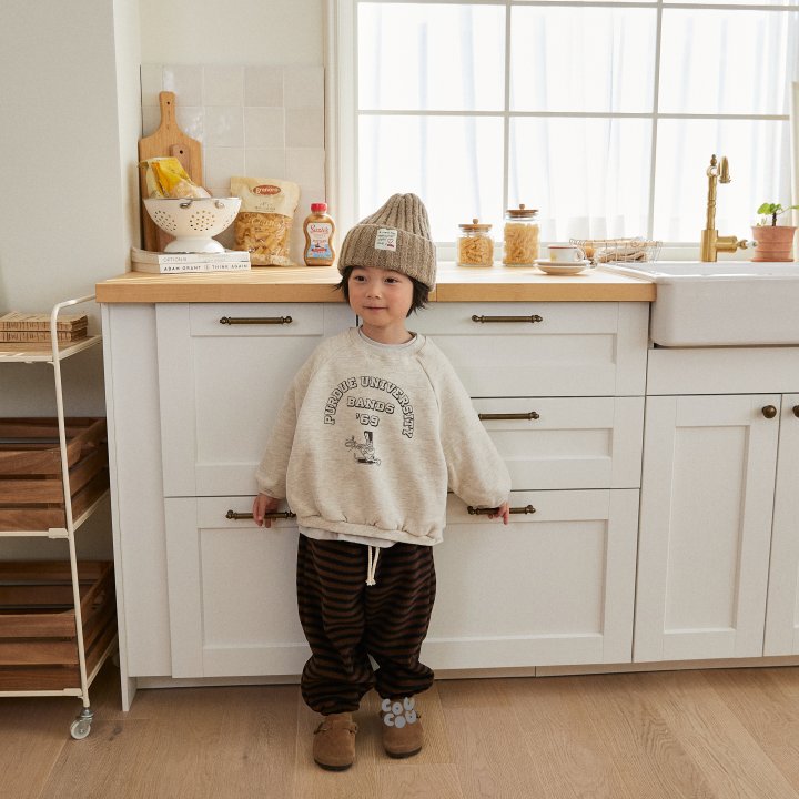 Cou Cou - Korean Children Fashion - #childofig - Band Raglan Sweatshirt - 7