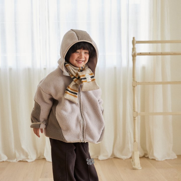 Cou Cou - Korean Children Fashion - #childofig - Smile Fleece Jacket - 7
