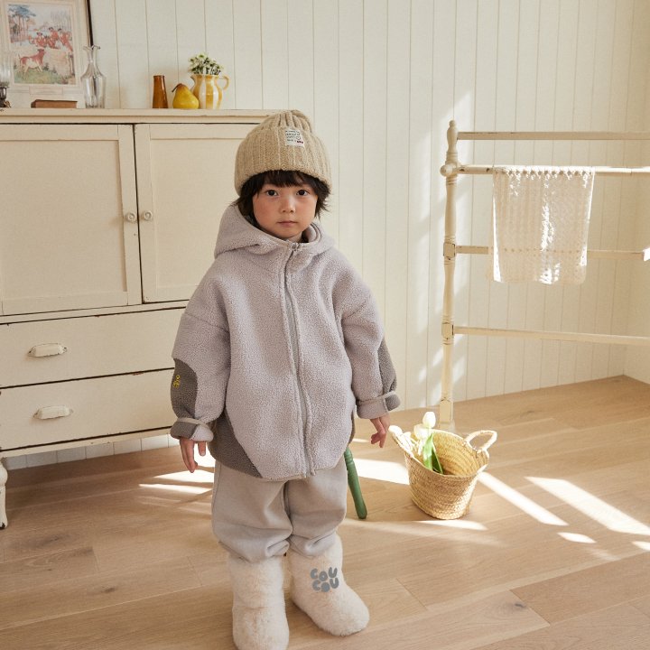Cou Cou - Korean Children Fashion - #childrensboutique - Smile Fleece Jacket - 9