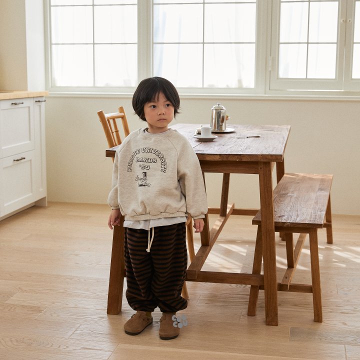 Cou Cou - Korean Children Fashion - #discoveringself - Band Raglan Sweatshirt - 10