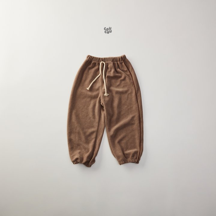 Cou Cou - Korean Children Fashion - #discoveringself - Velour Piping Pants - 9