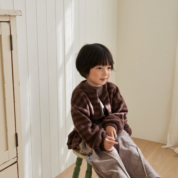 Cou Cou - Korean Children Fashion - #designkidswear - Stripe Knit Cardigan - 4