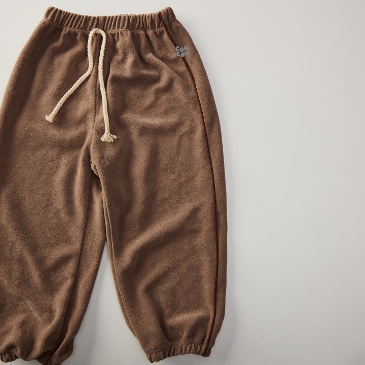 Cou Cou - Korean Children Fashion - #fashionkids - Velour Piping Pants - 10