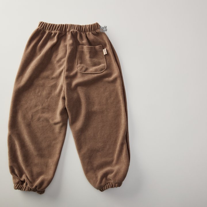Cou Cou - Korean Children Fashion - #kidsshorts - Velour Piping Pants - 11