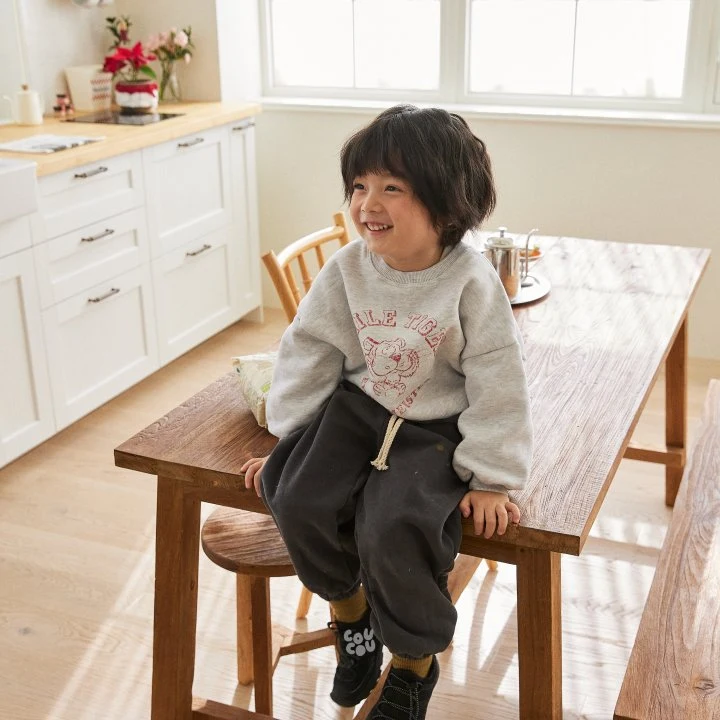 Cou Cou - Korean Children Fashion - #kidsshorts - Tiger Sweatshirt - 9
