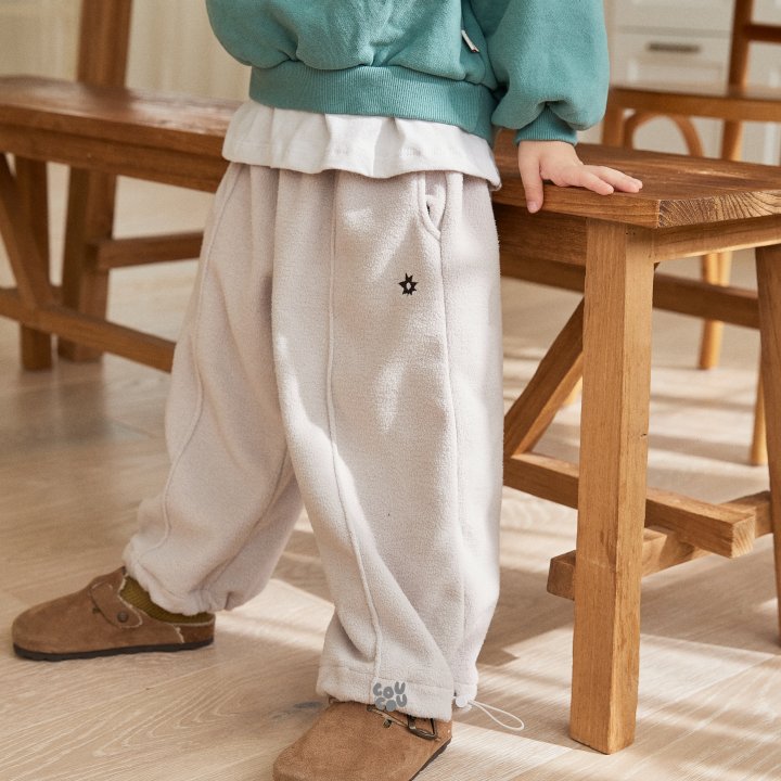 Cou Cou - Korean Children Fashion - #fashionkids - Soft Fleece Pants - 4
