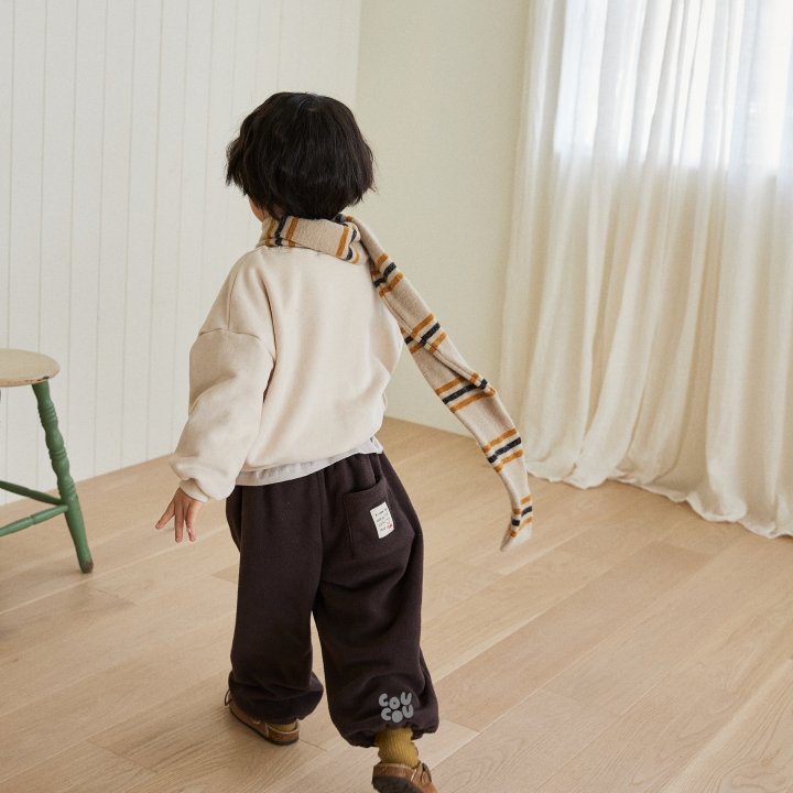 Cou Cou - Korean Children Fashion - #kidsstore - Cou Knit Stripe Muffler - 3