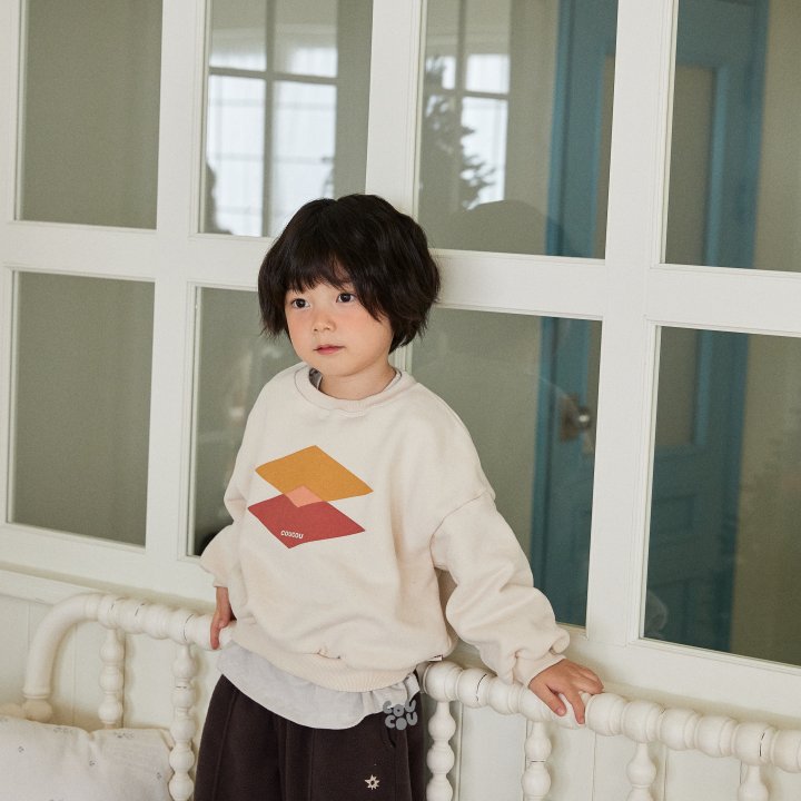 Cou Cou - Korean Children Fashion - #kidzfashiontrend - Shape Sweatshirt
