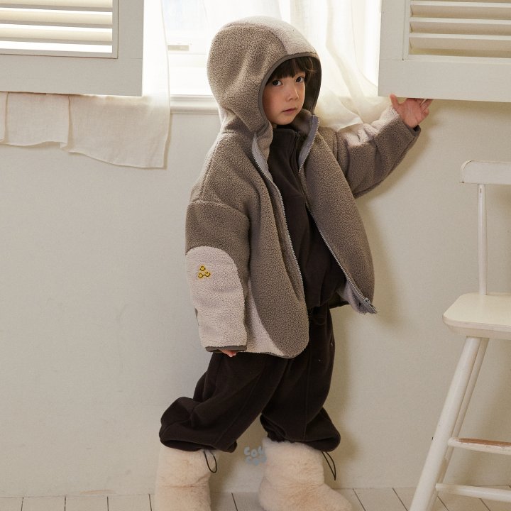 Cou Cou - Korean Children Fashion - #kidzfashiontrend - Smile Fleece Jacket