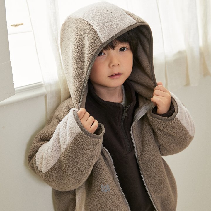 Cou Cou - Korean Children Fashion - #littlefashionista - Smile Fleece Jacket - 3