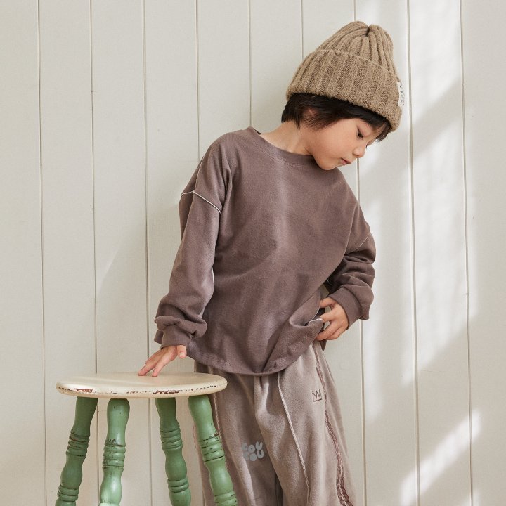 Cou Cou - Korean Children Fashion - #magicofchildhood - Piping Simple Tee - 6