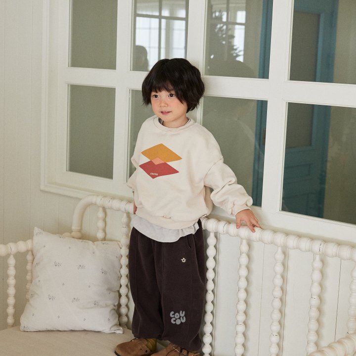 Cou Cou - Korean Children Fashion - #littlefashionista - Shape Sweatshirt - 4